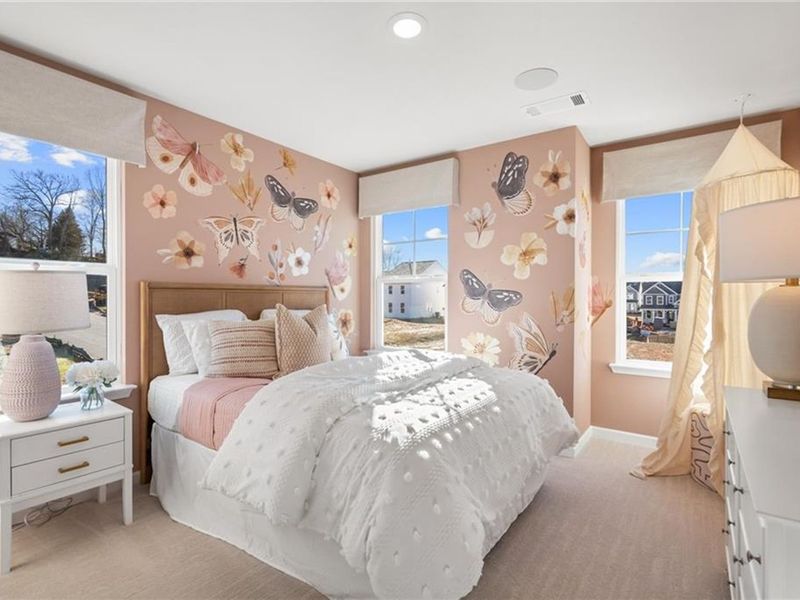 Furnished interior view inside a new home in The Village at Shallowford, Kennesaw (Image 49). Furnished interior view inside a new home in The Village at Shallowford, Kennesaw (Image 49).