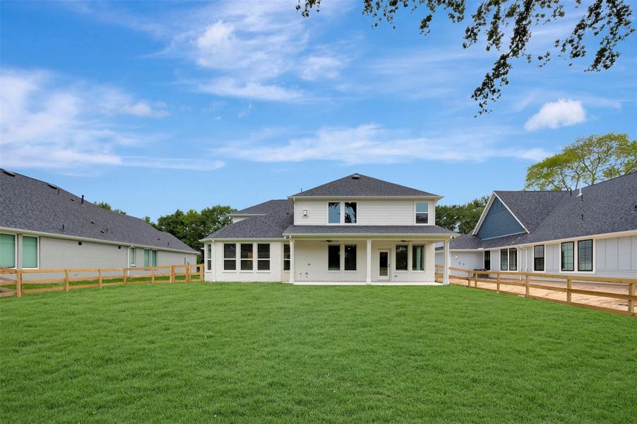 Exterior details and patio area of a home in The Oaks on 6th Street, Magnolia (Image 17).