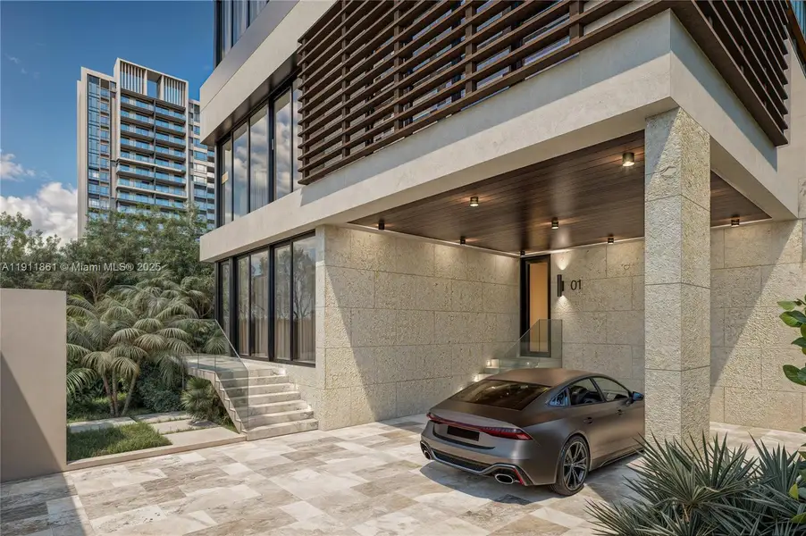 Exterior details and patio area of a home in , Miami Beach (Image 3).