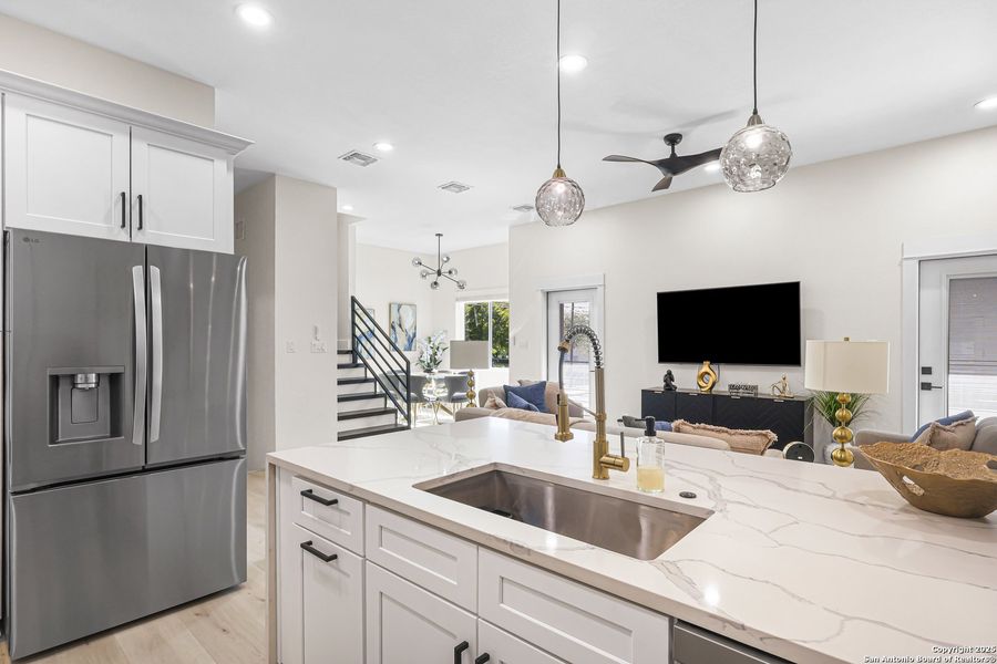 Furnished interior view inside a new home in , San Antonio (Image 9). Furnished interior view inside a new home in , San Antonio (Image 9).