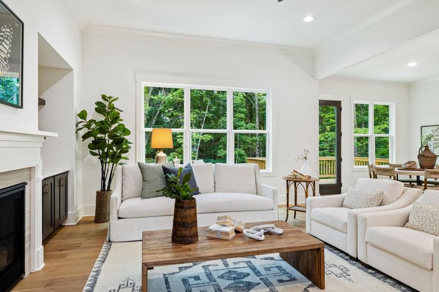 Furnished interior view inside a new home in White Post on Lake Lanier, Gainesville (Image 13). Furnished interior view inside a new home in White Post on Lake Lanier, Gainesville (Image 13).