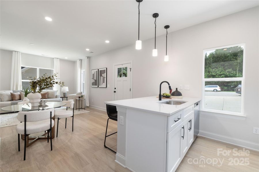 Furnished interior view inside a new home in , Charlotte (Image 10).