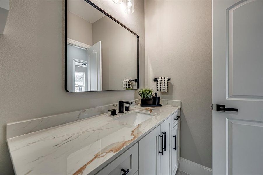 Bathroom with vanity