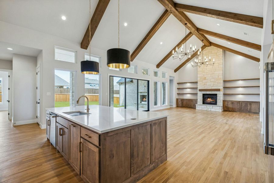 Furnished interior view inside a new home in The Vines, Haslet (Image 10).