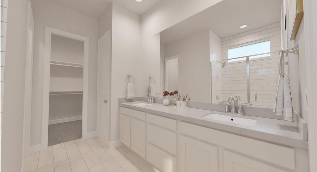 Pics are not of actual home.  They are a representative of a home of the same floor plan