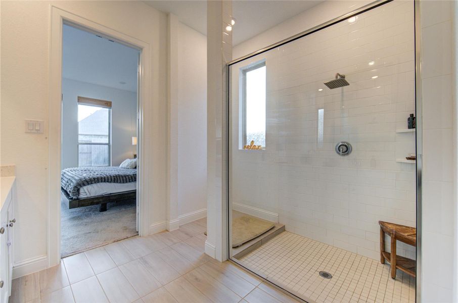 Furnished interior view inside a new home in Jordan Ranch: Vista Collection, Fulshear (Image 29).