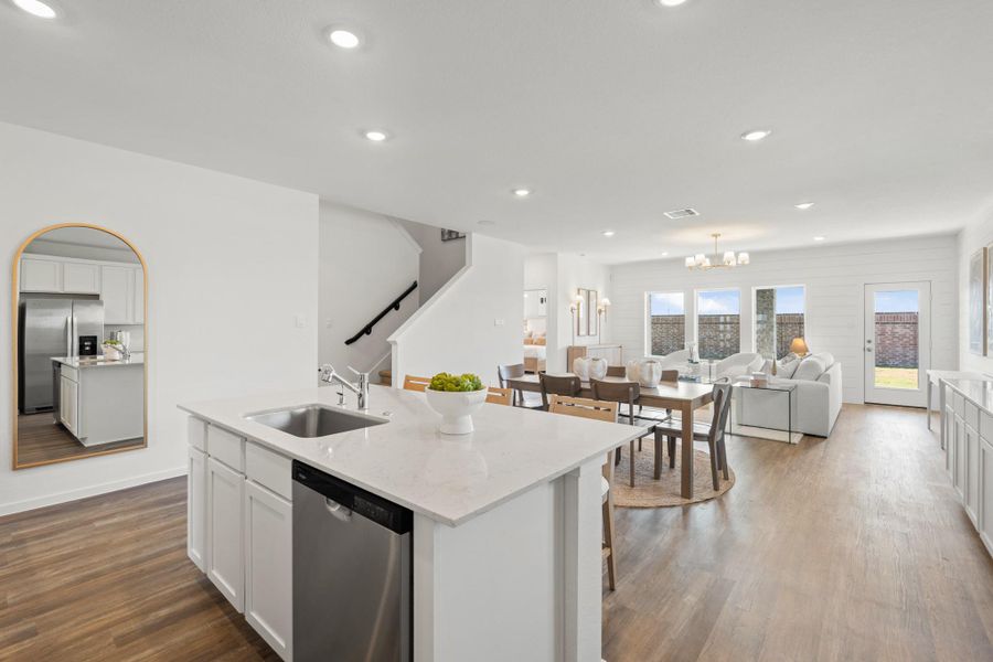 Furnished interior view inside a new home in Newport Pointe, Crosby (Image 7).