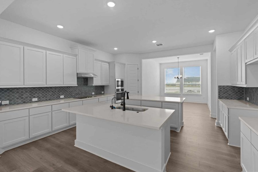 Representative furnished interior of a home built from the Cohen by Chesmar Homes in Sienna Lakes, San Antonio (Image 3).