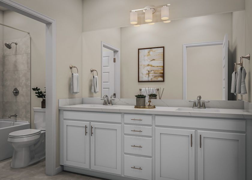 Furnished interior view inside a new home in Flora, Hutto (Image 13).