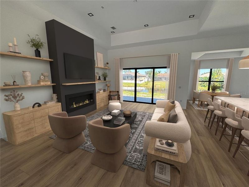 Furnished interior view inside a new home in , Rotonda West (Image 16).