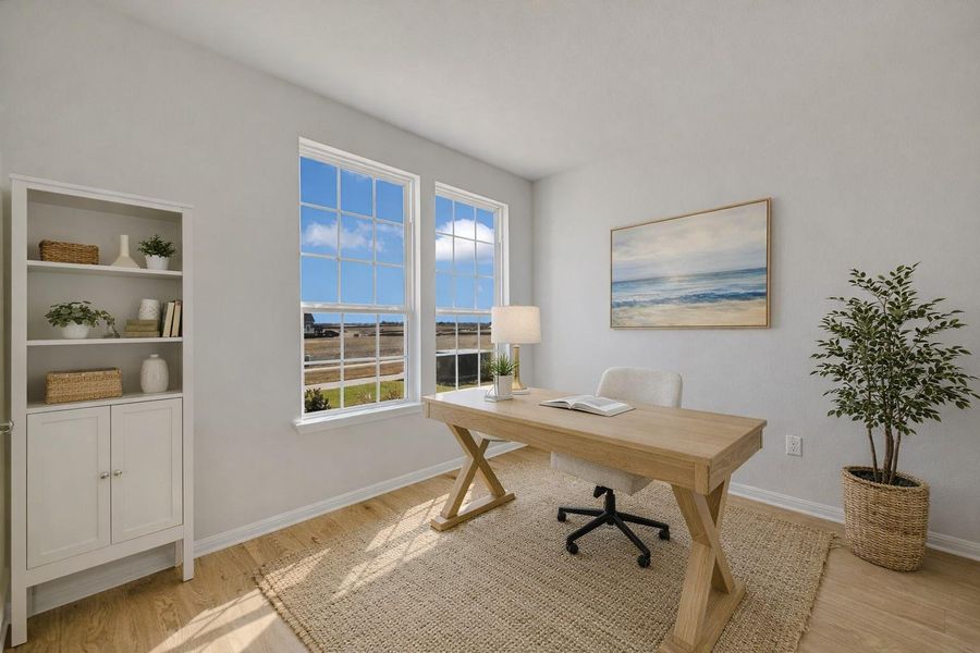 *Virtually Staged Study*