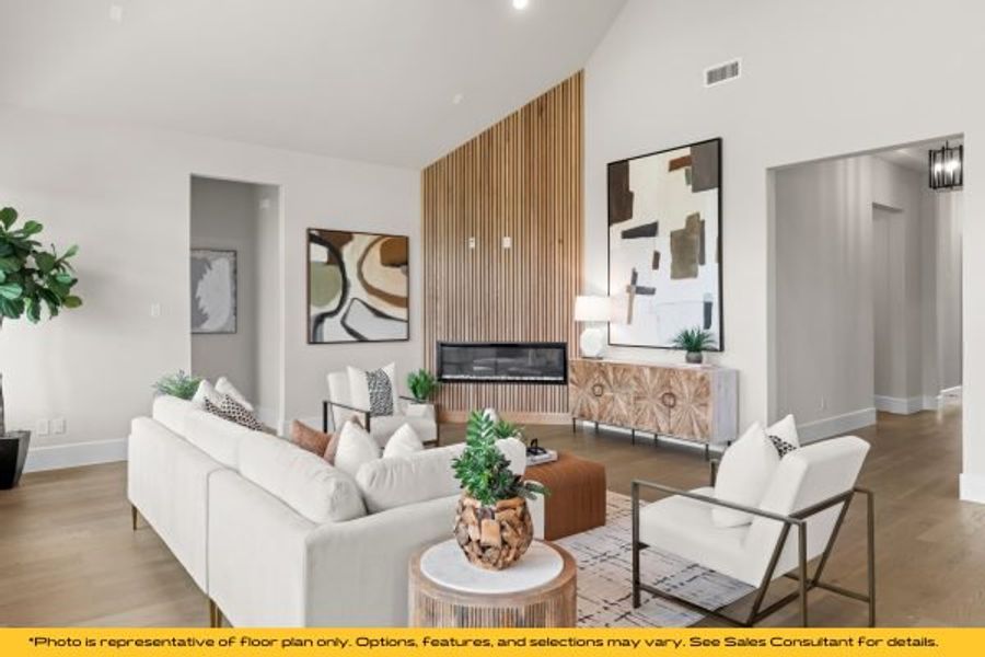 Representative furnished interior of a home built from the Belize by Stonefield Homes in Heath Golf and Yacht Club, Rockwall (Image 39).