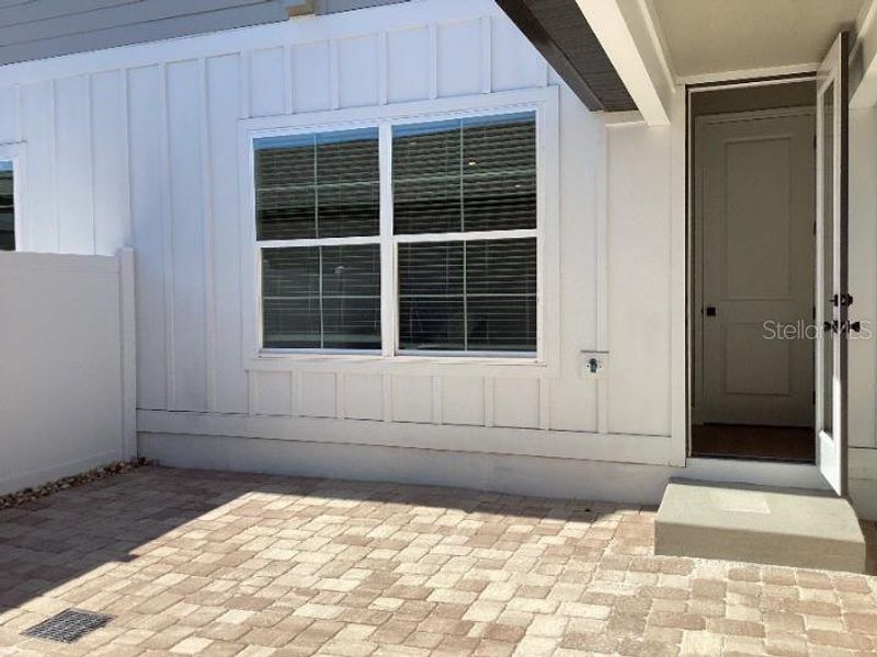 Exterior details and patio area of a home in Lake Cawood Cove, Windermere (Image 15). Exterior details and patio area of a home in Lake Cawood Cove, Windermere (Image 15).