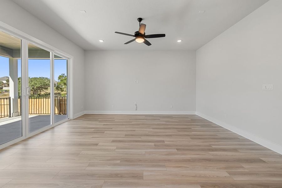Spacious, unfurnished interior of a new home in Capitol Collection at Lariat, Liberty Hill (Image 26). Spacious, unfurnished interior of a new home in Capitol Collection at Lariat, Liberty Hill (Image 26).