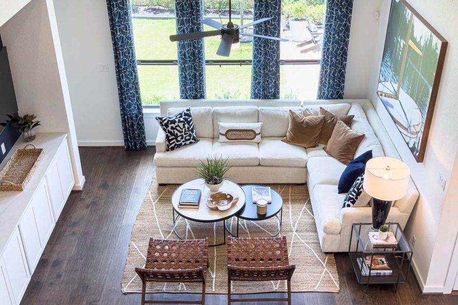 Representative Family Room - some options shown Representative Family Room - some options shown