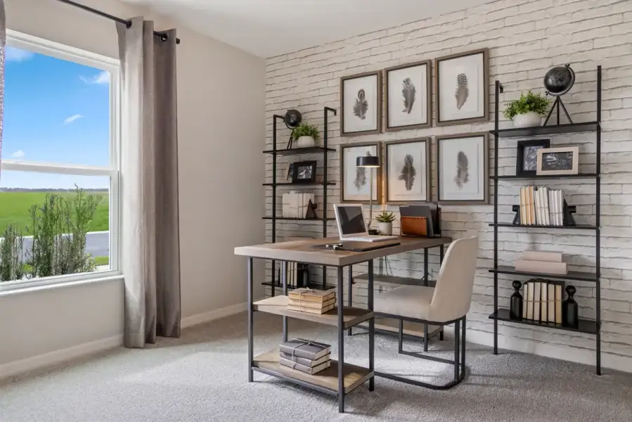 Representative furnished interior of a home built from the 1541 by KB Home in Sheeler Park I, Apopka (Image 6). Representative furnished interior of a home built from the 1541 by KB Home in Sheeler Park I, Apopka (Image 6).