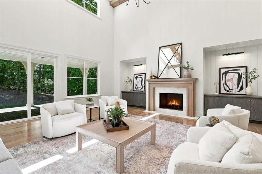 Furnished interior view inside a new home in , Roswell (Image 46).