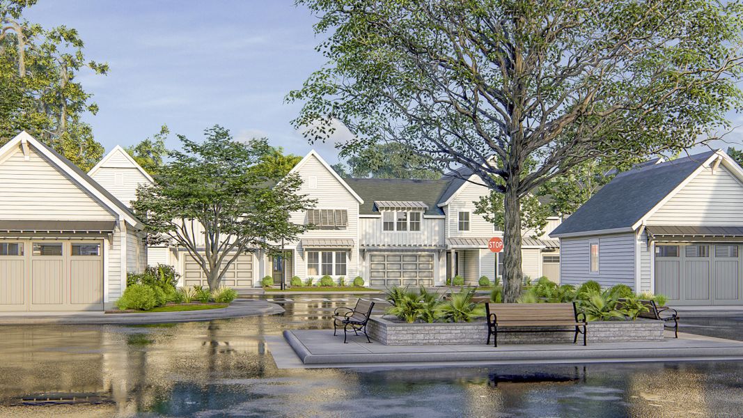 Front exterior of a new home in , Johns Island, SC, highlighting curb appeal (Image 1).