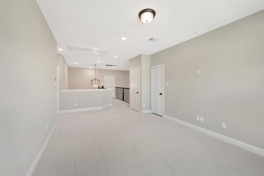 View from Game room towards entry/catwalk