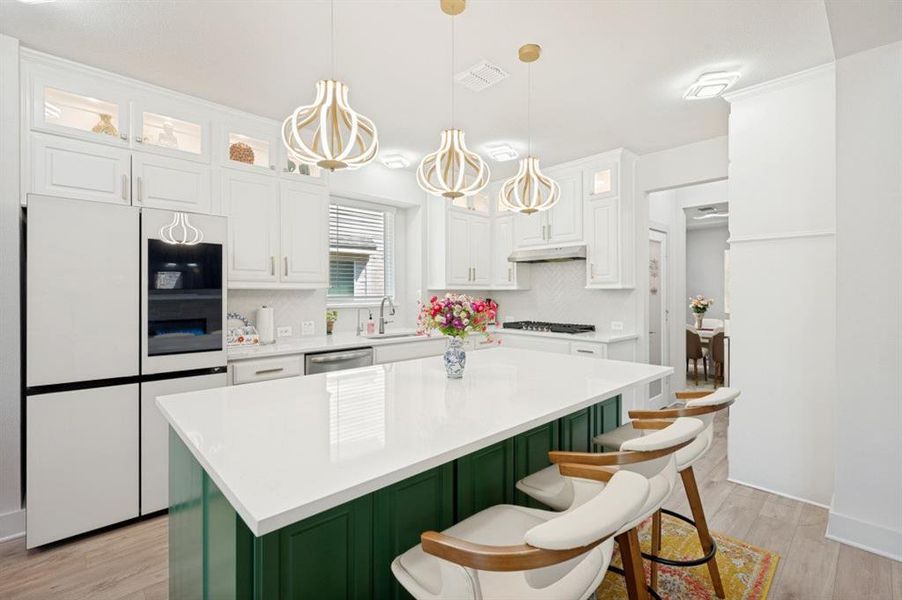 Furnished interior view inside a new home in , Little Elm (Image 23).