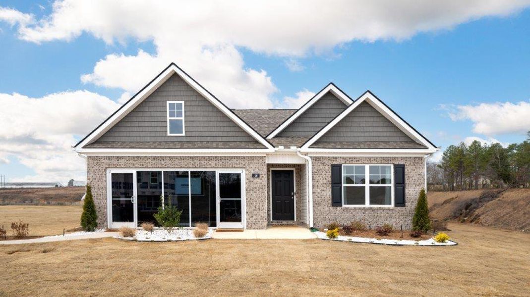 Front exterior of a new home in Fox Hollow, Dalton, GA, highlighting curb appeal (Image 21).