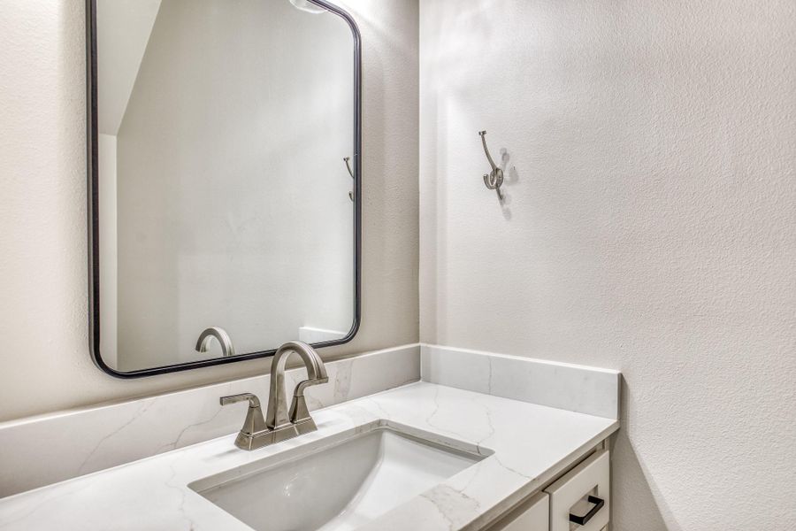 Half bathroom upstairs