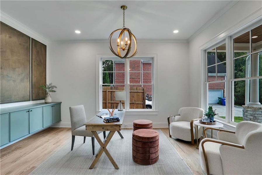 Furnished interior view inside a new home in , Decatur (Image 3).