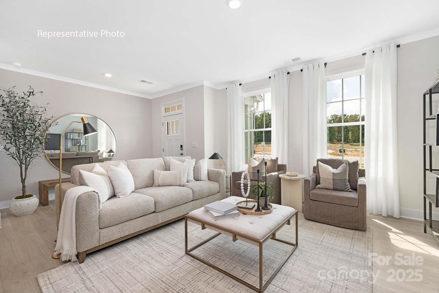 Furnished interior view inside a new home in Sanctuary at Southgate, Indian Trail (Image 14).