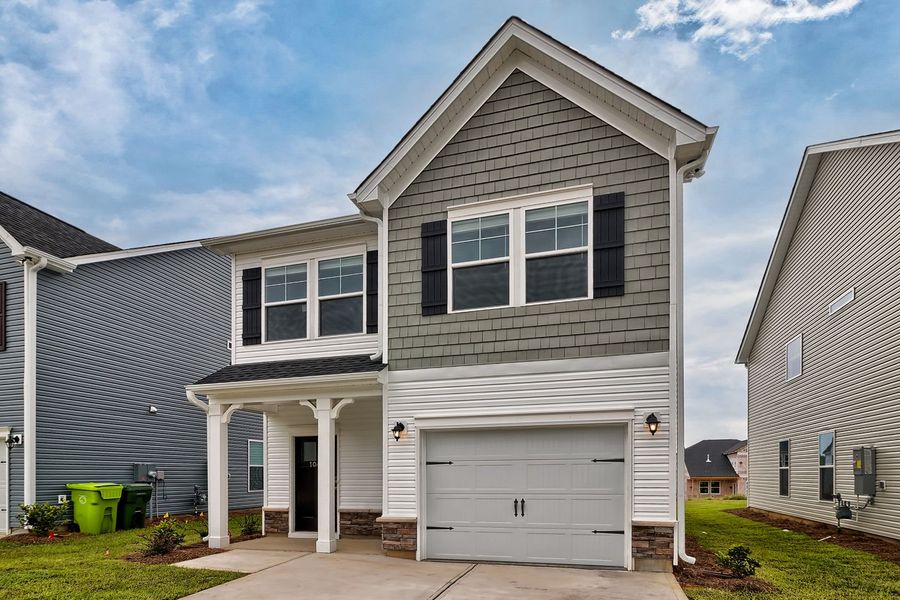 Representative exterior photo of a completed home built from the The Lance by Stanley Martin Homes in Myers Farm, Hopkins, SC (Image 27). Representative exterior photo of a completed home built from the The Lance by Stanley Martin Homes in Myers Farm, Hopkins, SC (Image 27).