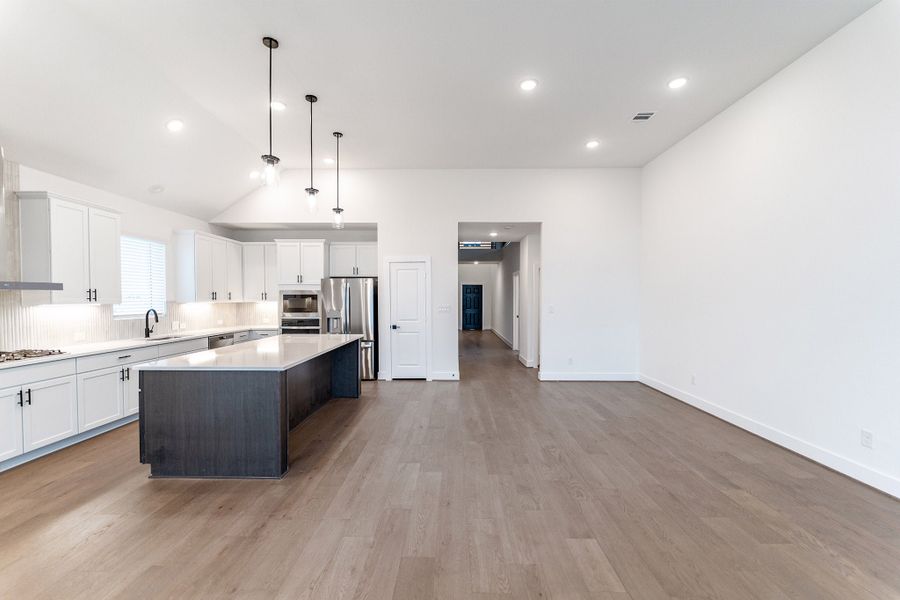 Furnished interior view inside a new home in Lariat, Liberty Hill (Image 3).