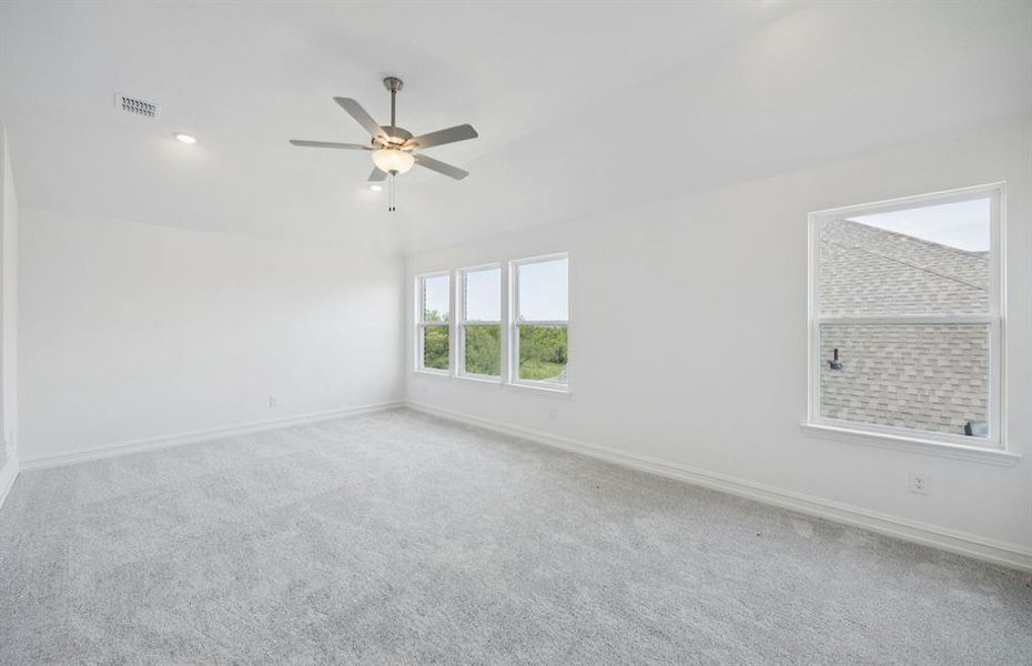 Spacious game room on second level Spacious game room on second level