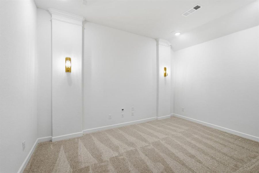 Neutral-toned patterned carpet flooring Neutral-toned patterned carpet flooring
