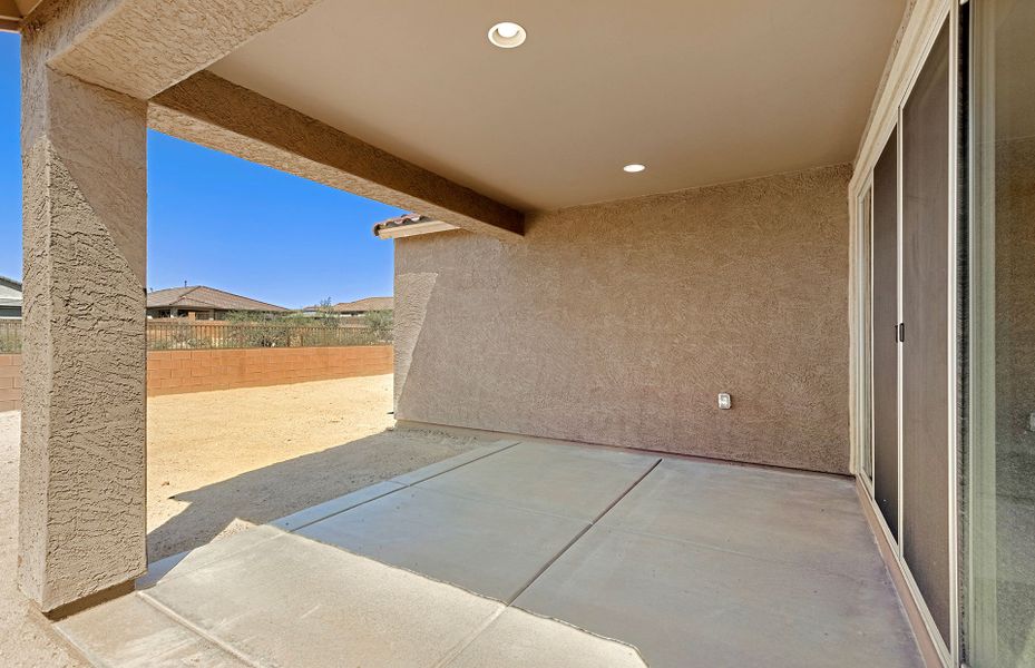 Exterior details and patio area of a home in Vistoso Canyon Estates, Oro Valley (Image 4). Exterior details and patio area of a home in Vistoso Canyon Estates, Oro Valley (Image 4).