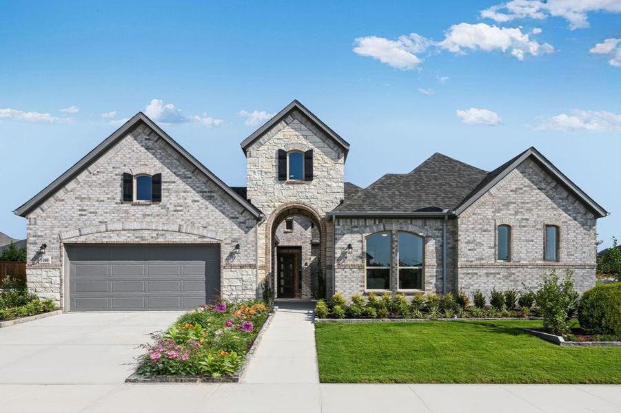 Representative exterior photo of a completed home built from the Courtney by Taylor Morrison in The Ridge at Northlake 70s, Northlake, TX (Image 19). Representative exterior photo of a completed home built from the Courtney by Taylor Morrison in The Ridge at Northlake 70s, Northlake, TX (Image 19).