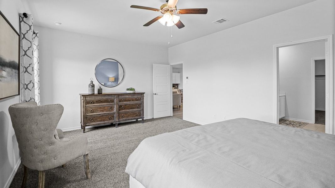 Furnished interior view inside a new home in Fireside by the Lake, Garland (Image 13).