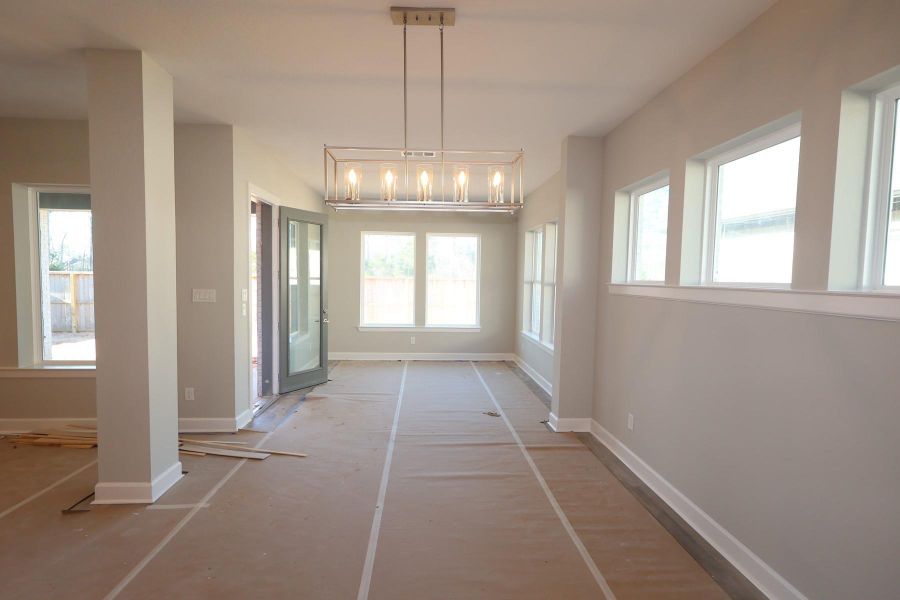 In-progress construction of a new home in Grand Central Park 55' Homesites, Conroe, TX (Image 7).