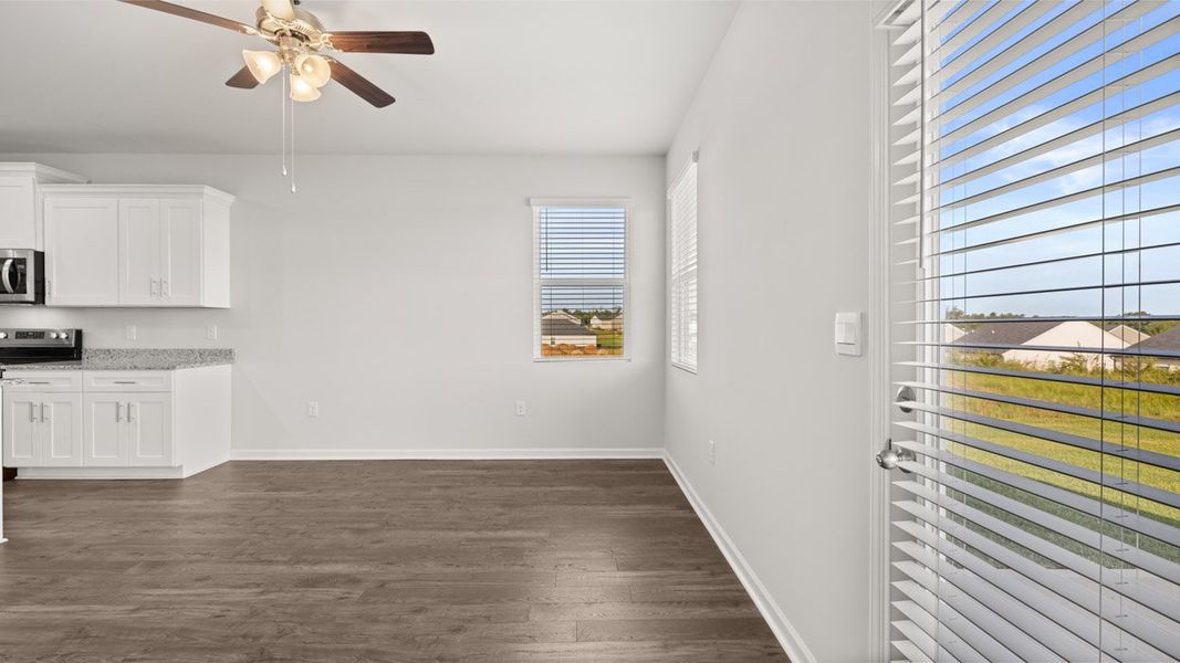 Representative unfurnished interior of a home built from the Sullivan by D.R. Horton in Byrd Village, Graniteville (Image 13).