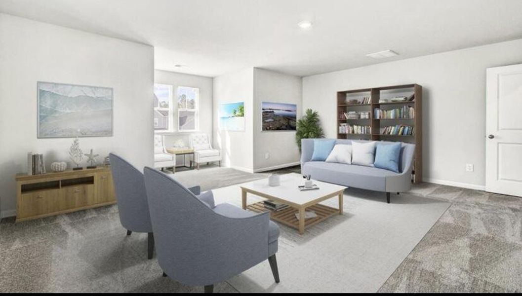 Furnished interior view inside a new home in Sweetgrass at Summers Corner, Summerville (Image 12).
