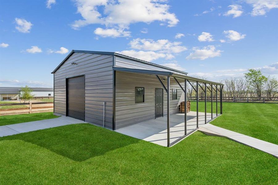 View of outdoor structure