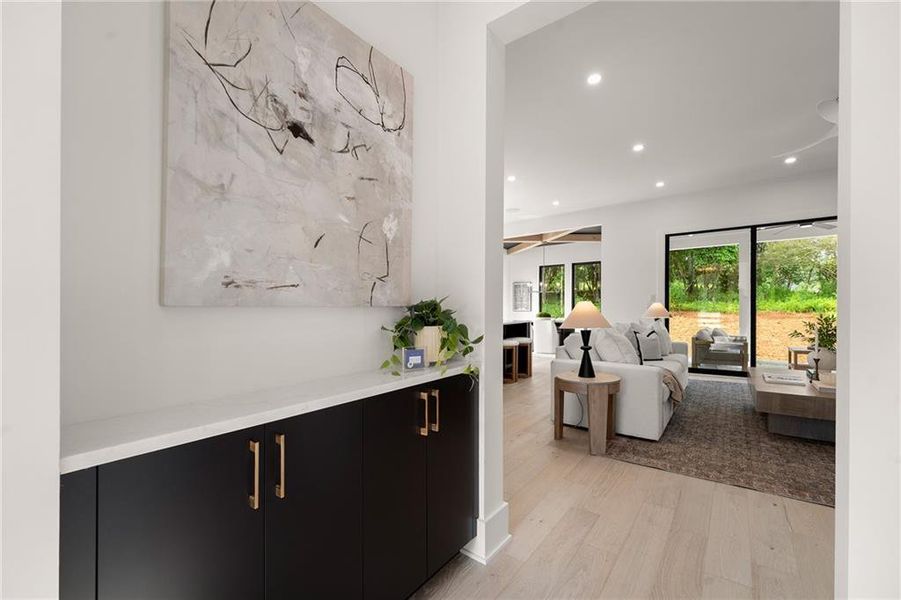 Furnished interior view inside a new home in , Roswell (Image 13).