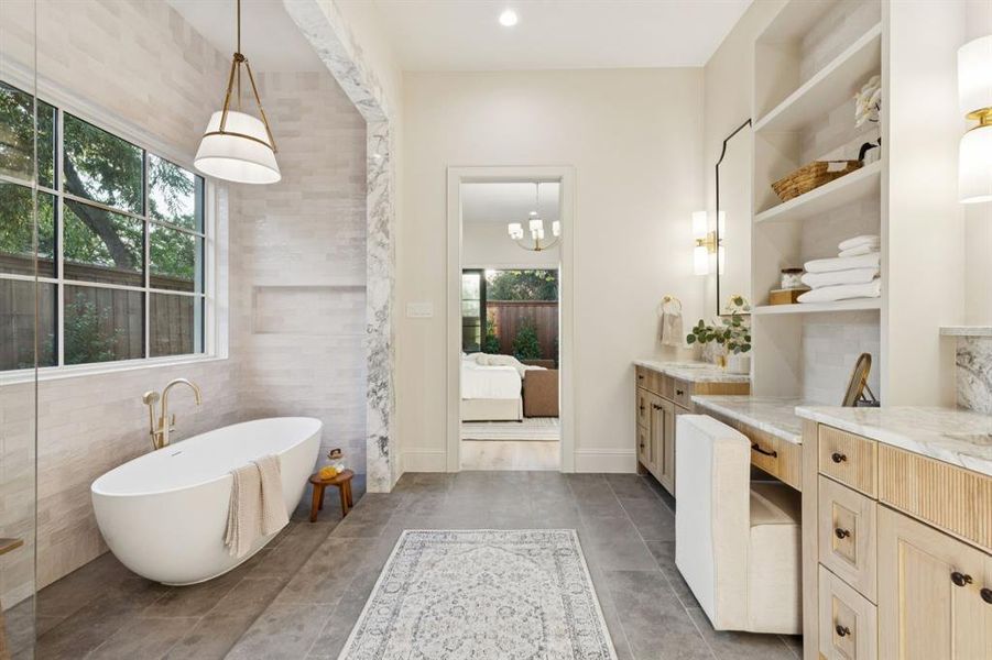 Furnished interior view inside a new home in , Dallas (Image 22). Furnished interior view inside a new home in , Dallas (Image 22).