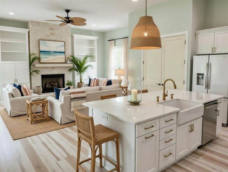 Furnished interior view inside a new home in , Port Charlotte (Image 10). Furnished interior view inside a new home in , Port Charlotte (Image 10).