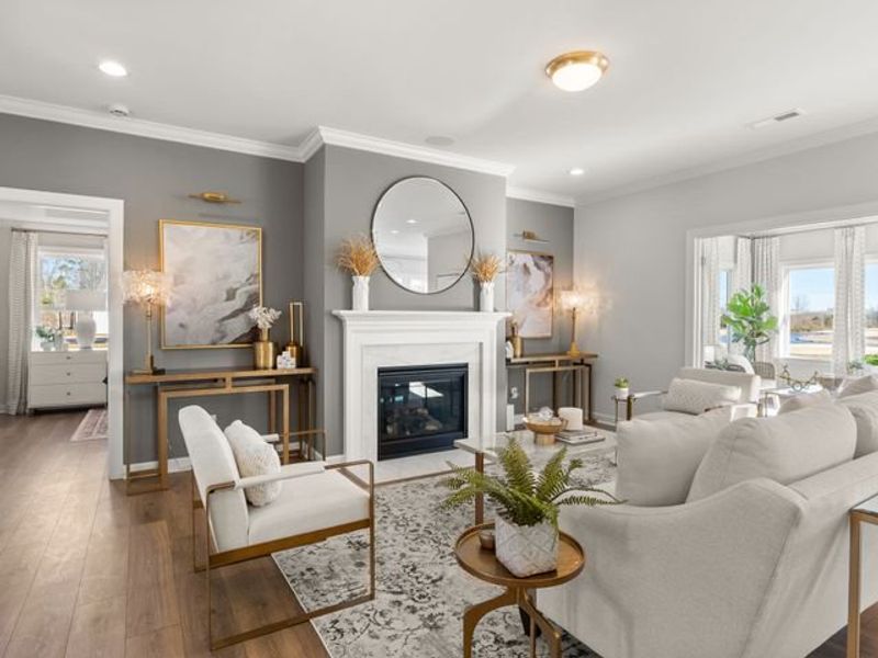 Representative furnished interior of a home built from the Montcrest by True Homes in Whispering Hills, Locust (Image 9).