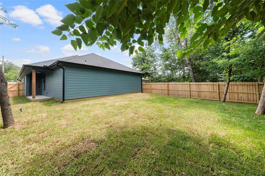 Exterior details and patio area of a home in , Waco (Image 3). Exterior details and patio area of a home in , Waco (Image 3).