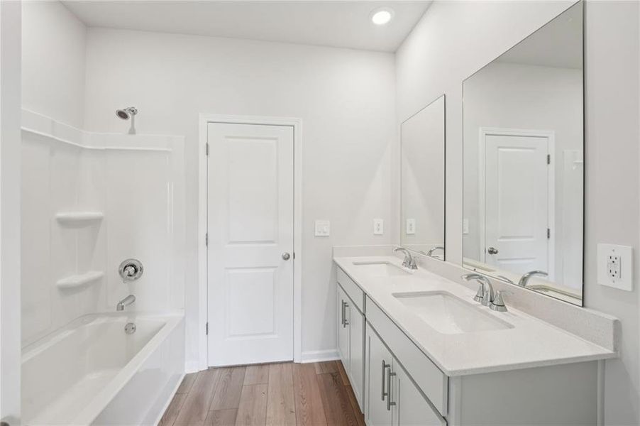 Furnished interior view inside a new home in Westmont Preserve, Powder Springs (Image 9).