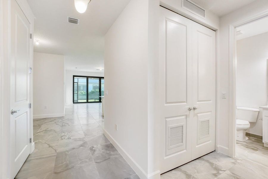 Entry and laundry closet