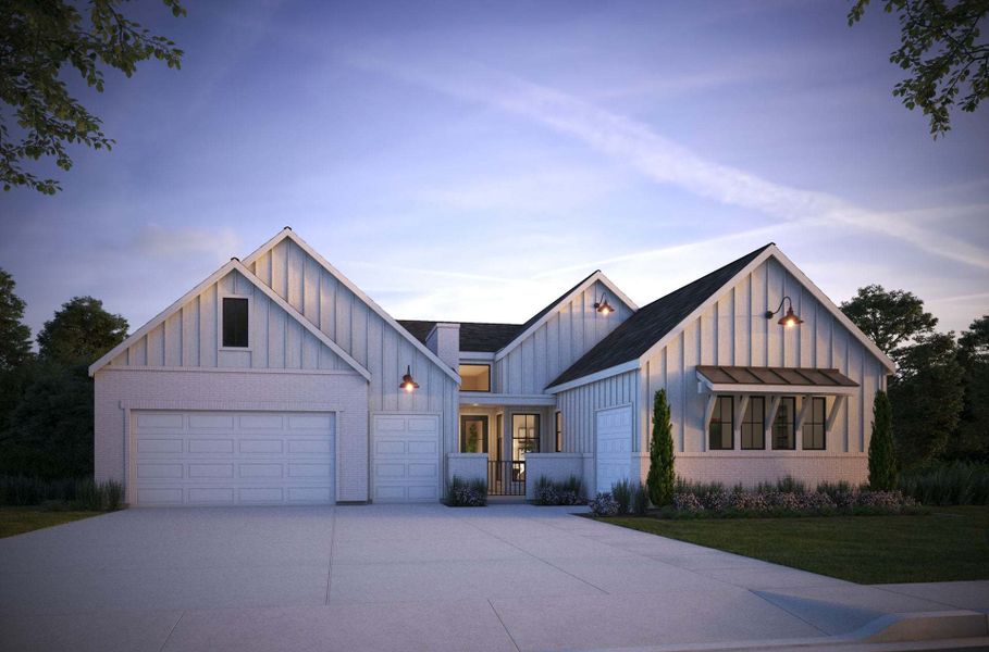 Representative exterior photo of a completed home built from the The Broadmoor by Trumark Homes in The Fairways at RainDance, Windsor, CO (Image 2).