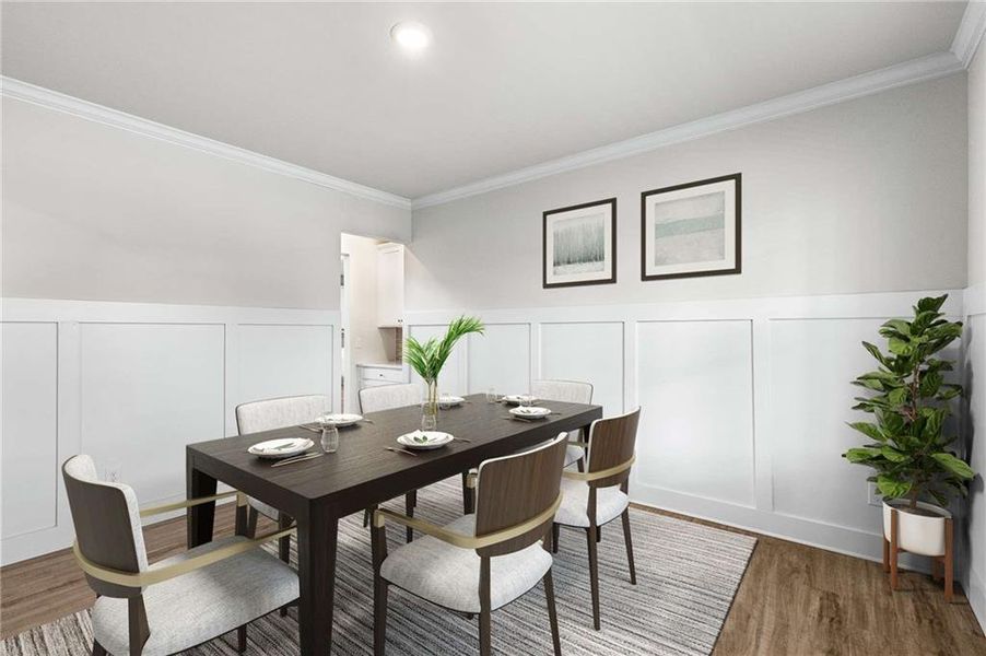 Furnished interior view inside a new home in Carmichael Farms, Canton (Image 42).