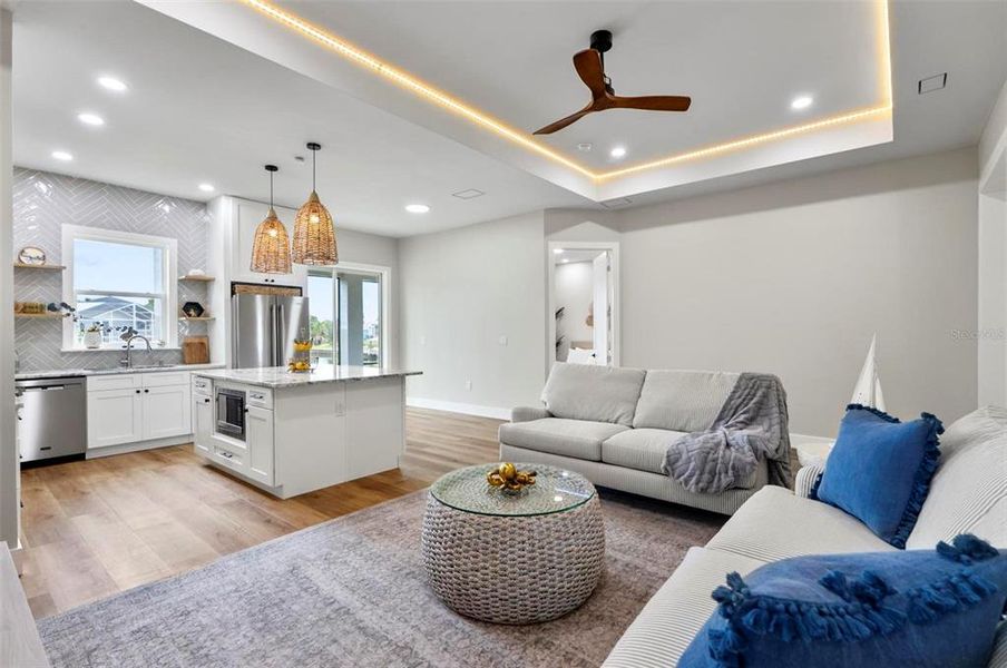 Furnished interior view inside a new home in , Palm Coast (Image 46).