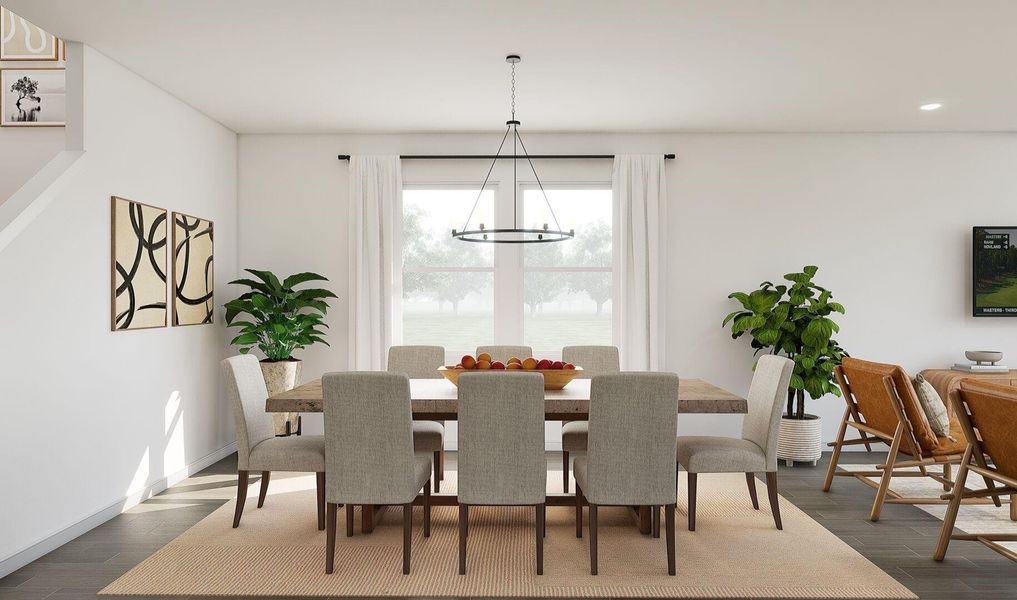 Charming dining area (*Artist rendering used for illustration purposes only.)